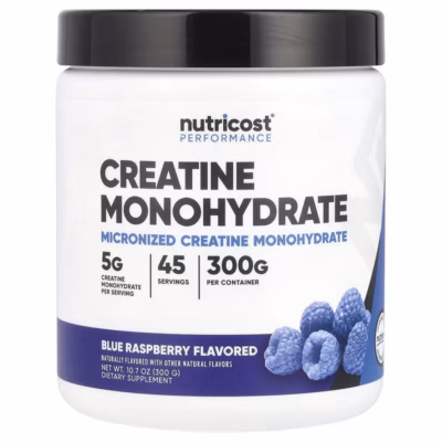 Creatine Monohydrate, Blue Raspberry